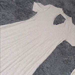 Tear drop cut swing dress